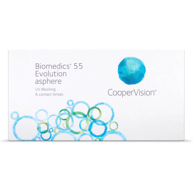 Εικόνα για Cooper Vision  Biomedics 55 Evolution Φακοί Μυωπίας Μηνιαίοι 6τμχ