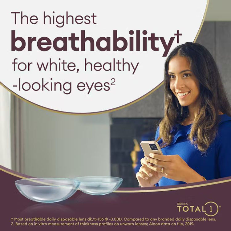 Εικόνα για Alcon DAILIES TOTAL1 Ημερήσιοι Φακοί Μυωπίας 90τμχ